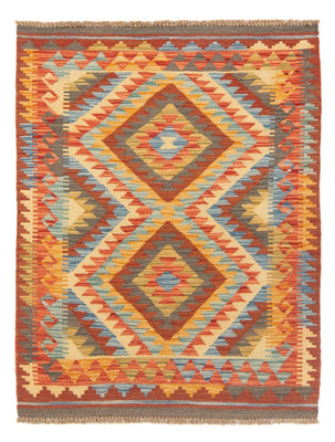 Kelim Teppich - Splash - 119 x 86 cm - mehrfarbig