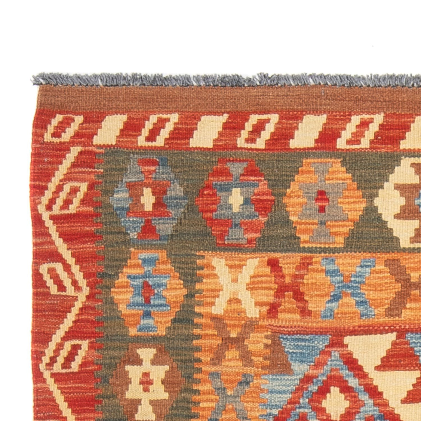 Kelim Maimene Teppich 206x104cm - Wollteppich