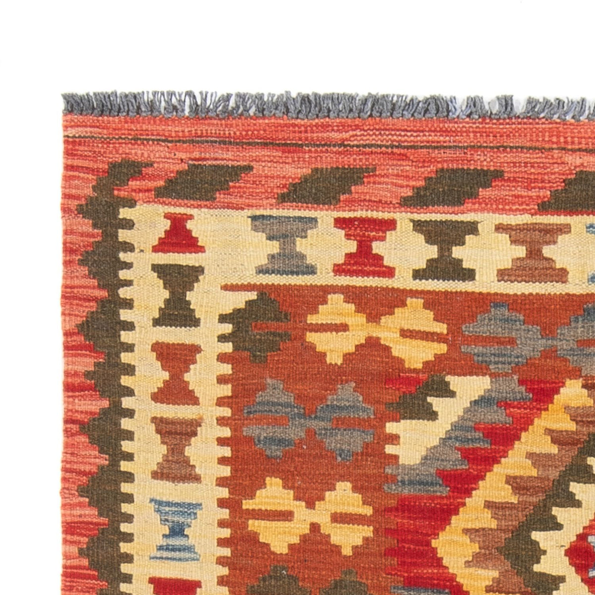 Läufer Kelim - Splash - 201 x 102 cm - mehrfarbig