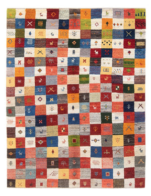 Gabbeh Teppich - Perser - 201 x 157 cm - mehrfarbig