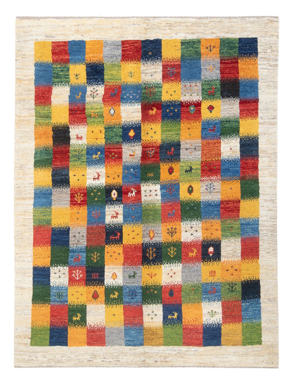 Gabbeh Teppich - Perser - 204 x 153 cm - mehrfarbig
