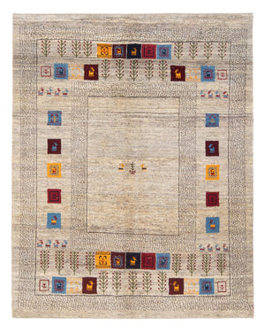 Gabbeh Teppich - Perser - 196 x 155 cm - mehrfarbig