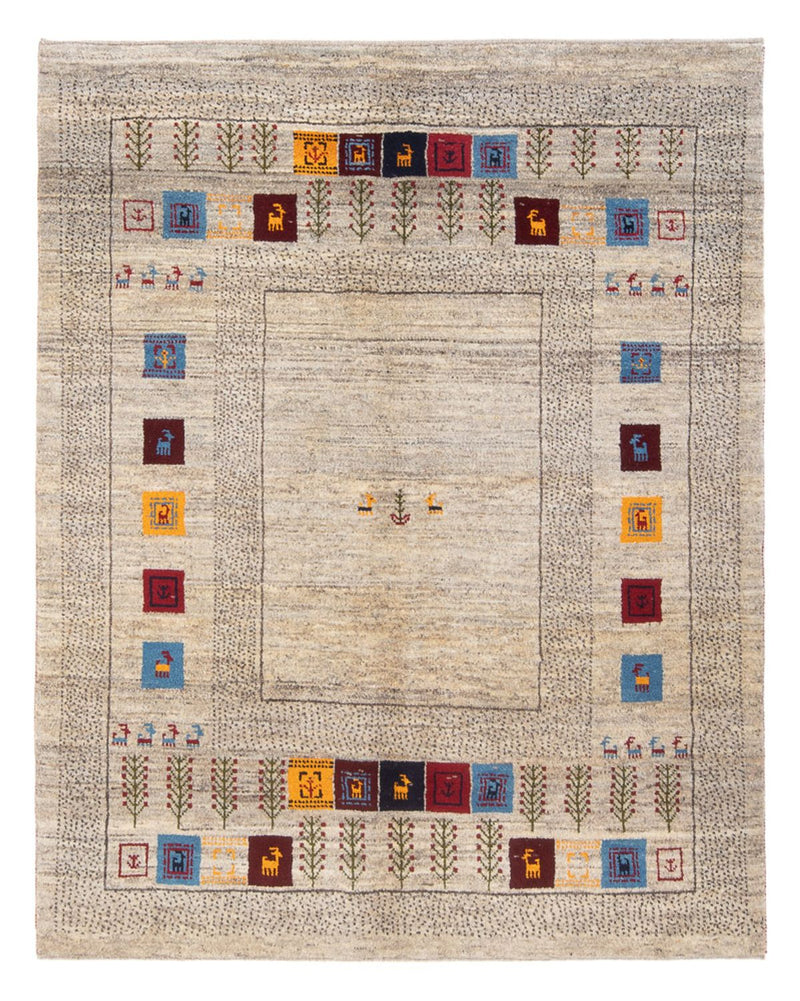 Gabbeh Teppich - Perser - 196 x 155 cm - mehrfarbig
