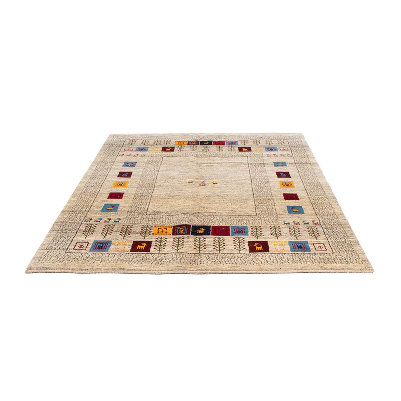 Gabbeh Teppich - Perser - 196 x 155 cm - mehrfarbig