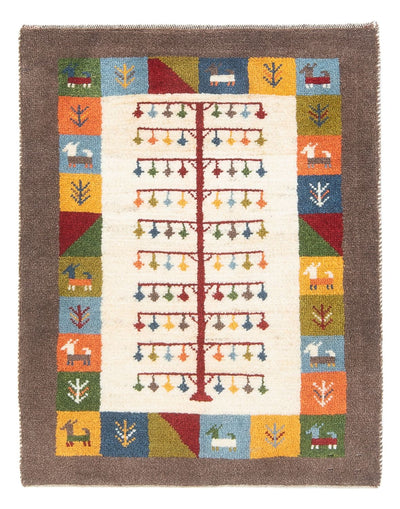 Gabbeh Persisch Teppich 63x90cm - Perserteppich Wollteppich