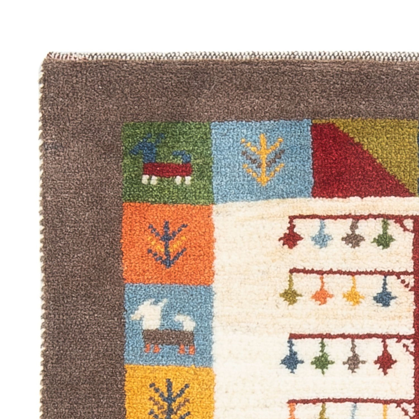 Tapis Gabbeh persan Tapis 90x63cm - Perserteppich Wollteppich