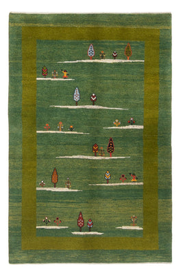 Tapis Gabbeh - Persan - 183 x 120 cm - vert