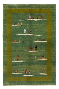 Tapis Gabbeh - Persan - 183 x 120 cm - vert