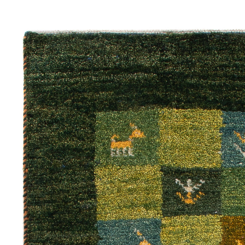 Gabbeh Teppich - Perser - 87 x 61 cm - grün