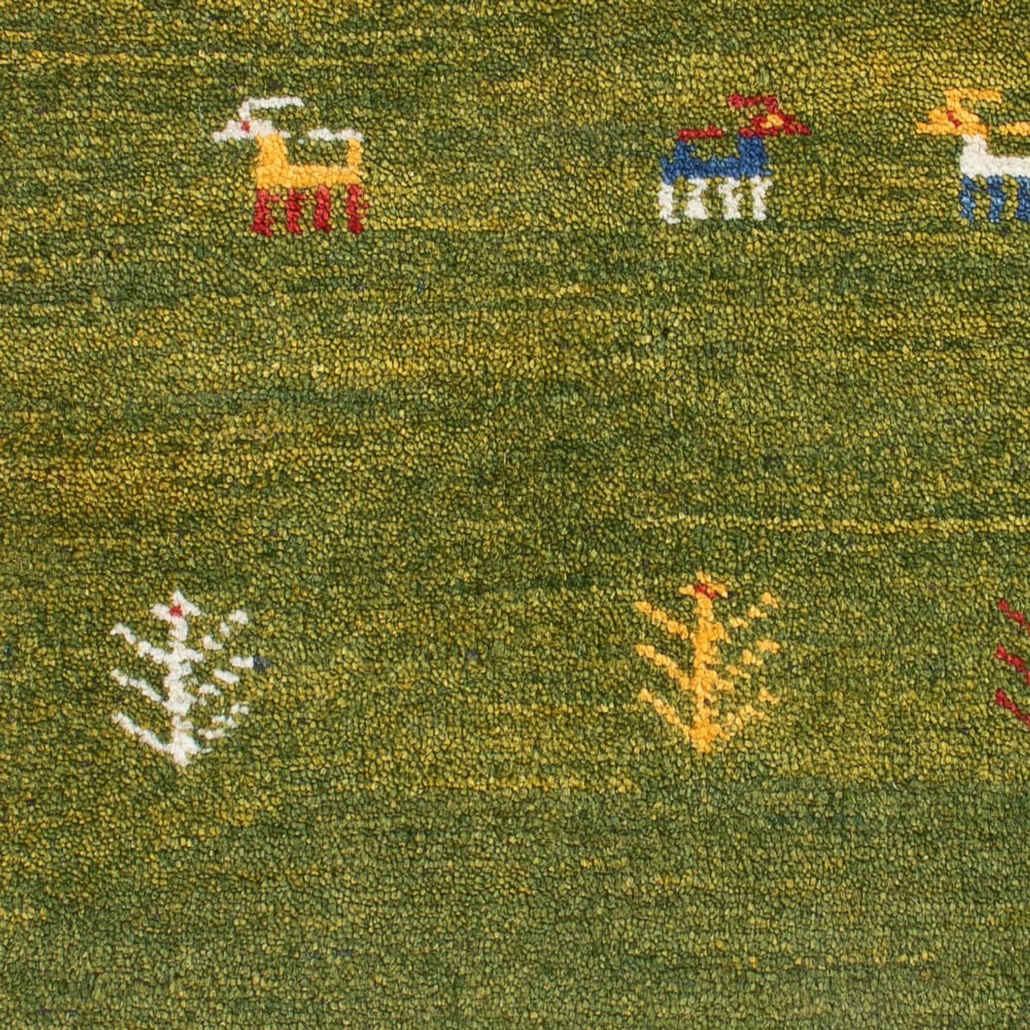 Gabbeh Teppich - Perser - 86 x 58 cm - grün