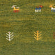 Gabbeh Teppich - Perser - 86 x 58 cm - grün