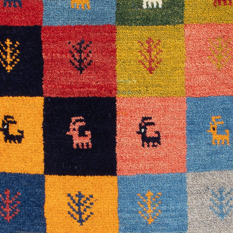Gabbeh Teppich - Perser - 90 x 63 cm - mehrfarbig