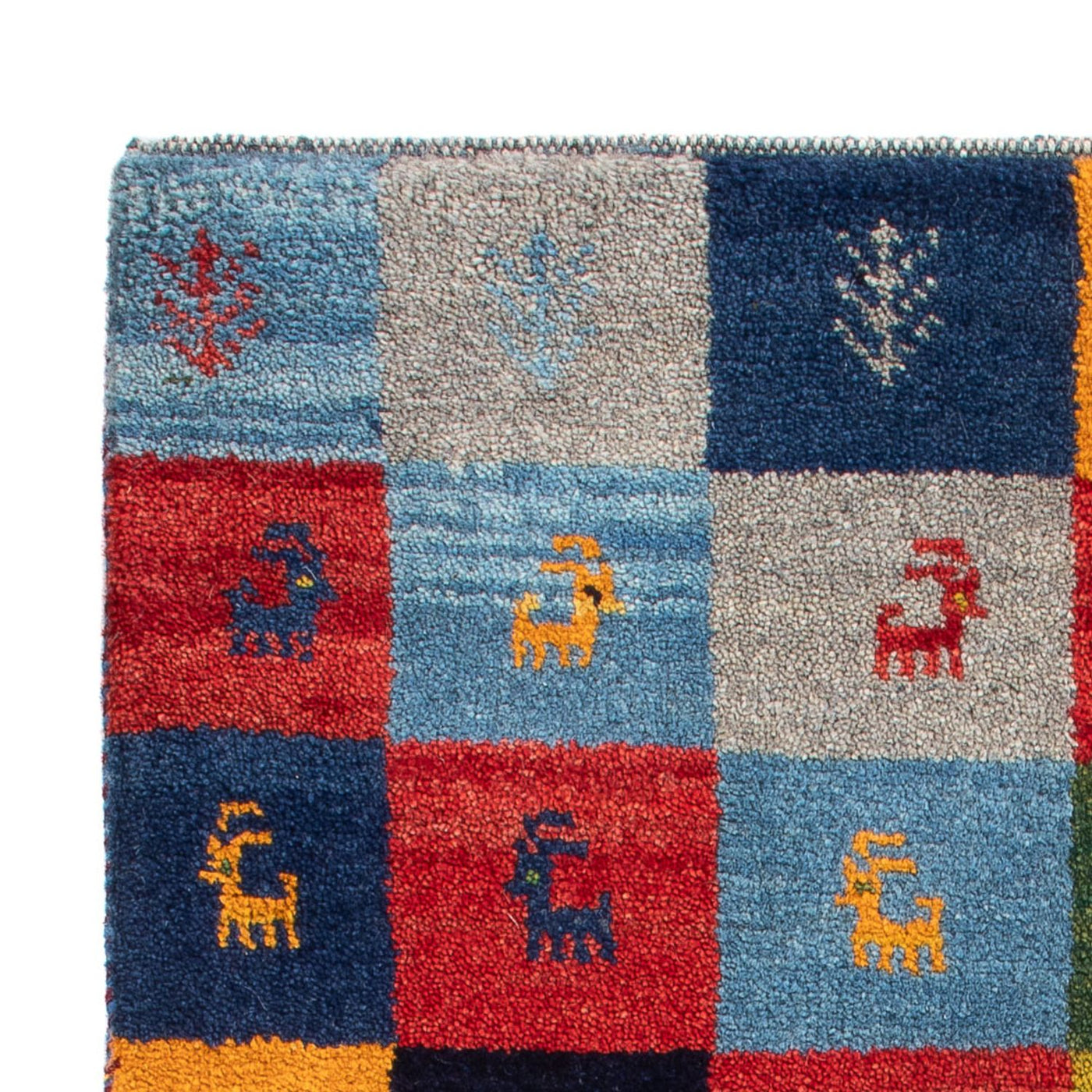 Gabbeh Persiano Tappeto 90x63cm - Perserteppich Wollteppich