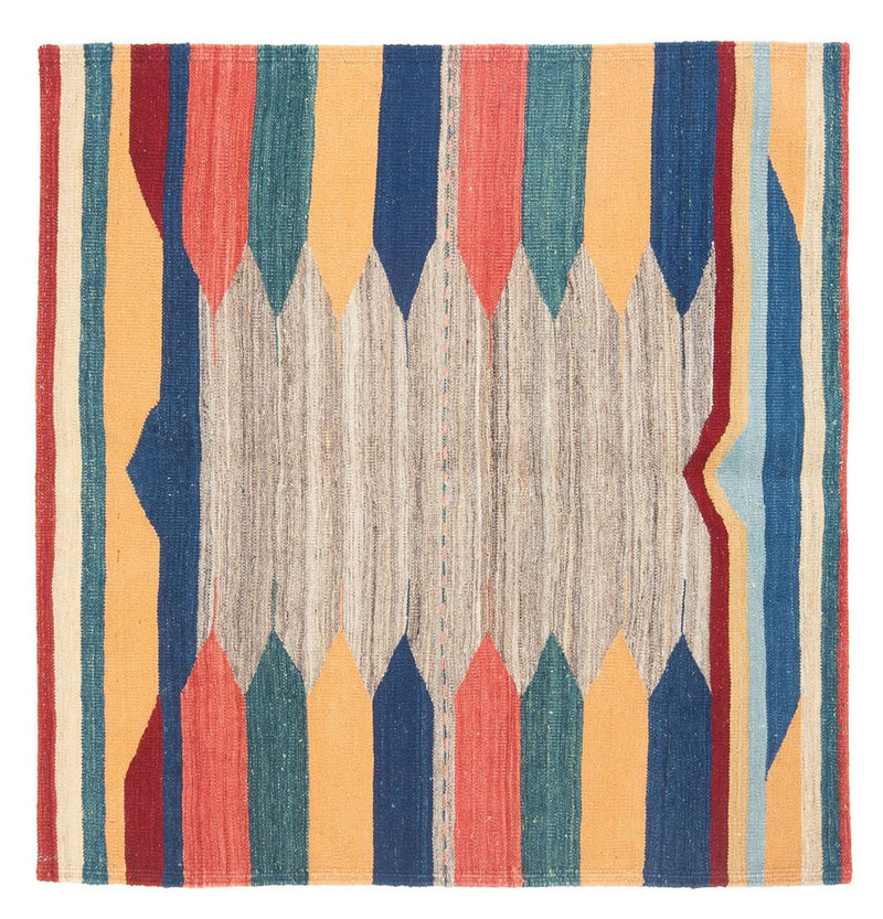 Kelim Teppich - Oriental quadratisch  - 128 x 125 cm - minzgrün