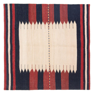 Kelim Teppich - Oriental quadratisch  - 129 x 119 cm - minzgrün