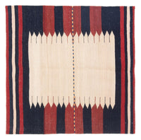 Tappeto Kelim - Orientale quadrato  - 129 x 119 cm - verde menta