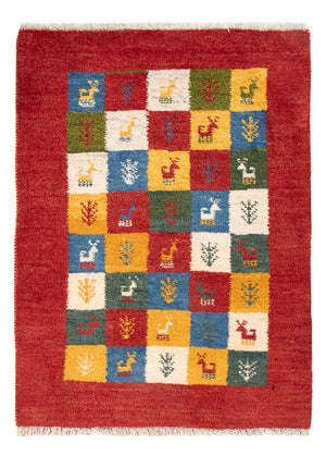 Gabbeh Teppich - Perser - 87 x 61 cm - mehrfarbig