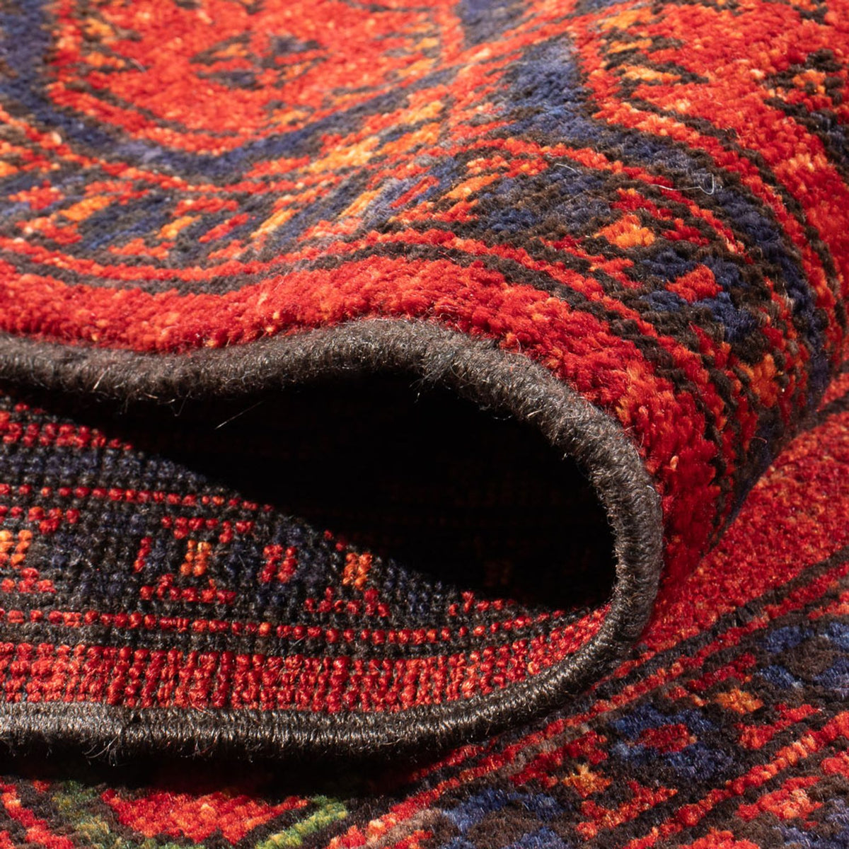 Afghan Teppich - 136 x 82 cm - rot