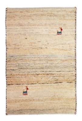 Gabbeh Teppich - Perser 60 x 40 cm - beige