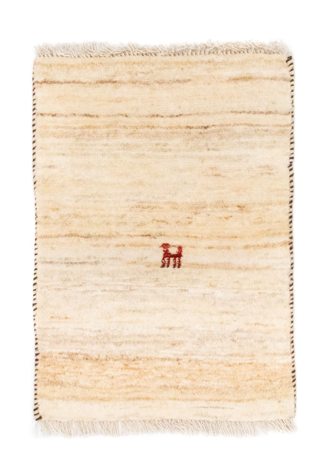 Gabbeh Teppich - Perser 60 x 40 cm - beige