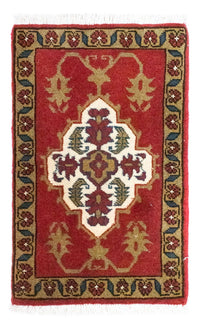 Tapis persan - Nomadic carré  - 54 x 40 cm - rouge