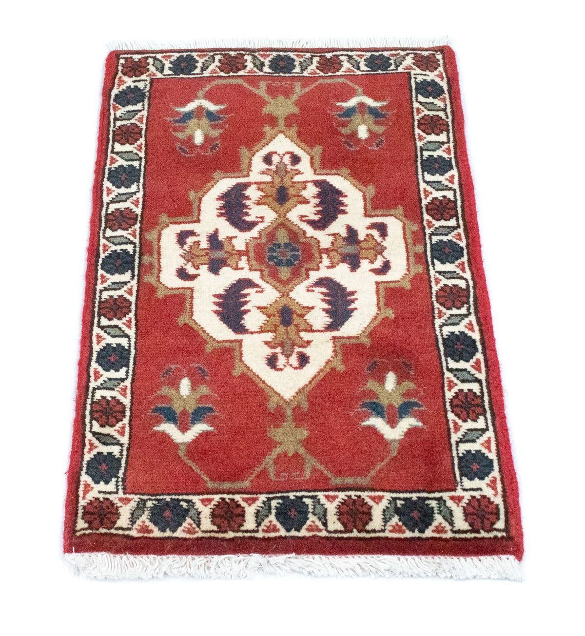Tapis persan - Nomadic carré  - 54 x 40 cm - rouge