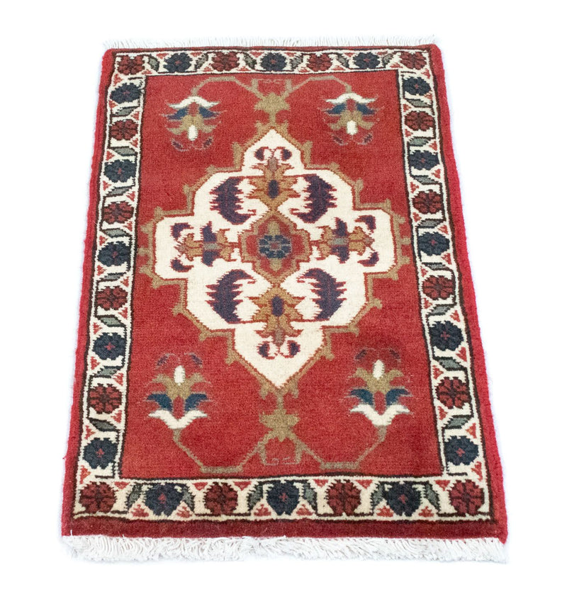 Tapis persan - Nomadic carré  - 54 x 40 cm - rouge
