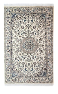 Tapis persan - Nain - Royal - 245 x 155 cm - blanc naturel