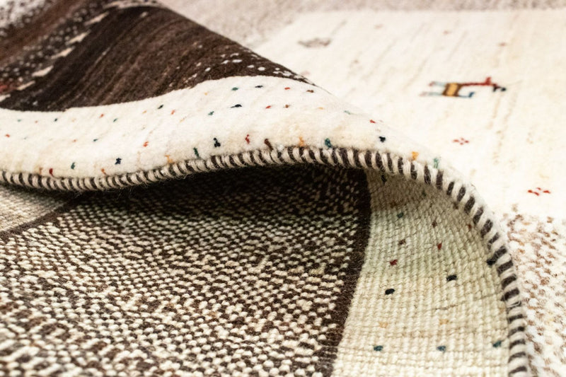 Gabbeh Teppich - Loribaft Perser 248 x 162 cm - beige