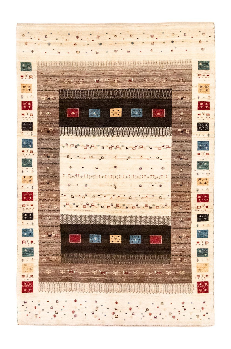 Gabbeh Teppich - Loribaft Perser 260 x 170 cm - beige