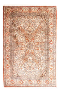 Tapis en soie - Soie du Cachemire - 279 x 185 cm - marron