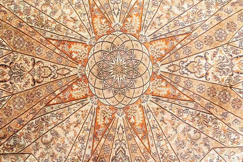 Seidenteppich - Kaschmir Seide 279 x 185 cm Wohnzimmer Teppich