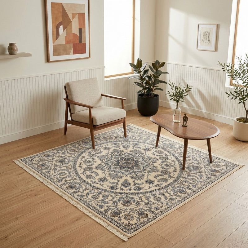 Tapis de Nain - 12 lignes Tapis 200x200cm - Tapis persan