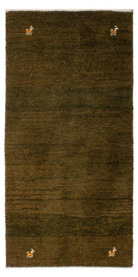 Tappeto Gabbeh - Loribaft Persero - 144 x 70 cm - marrone scuro