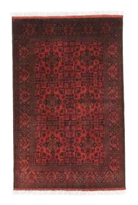 Tapis afghan - Kunduz - 197 x 126 cm - rouge