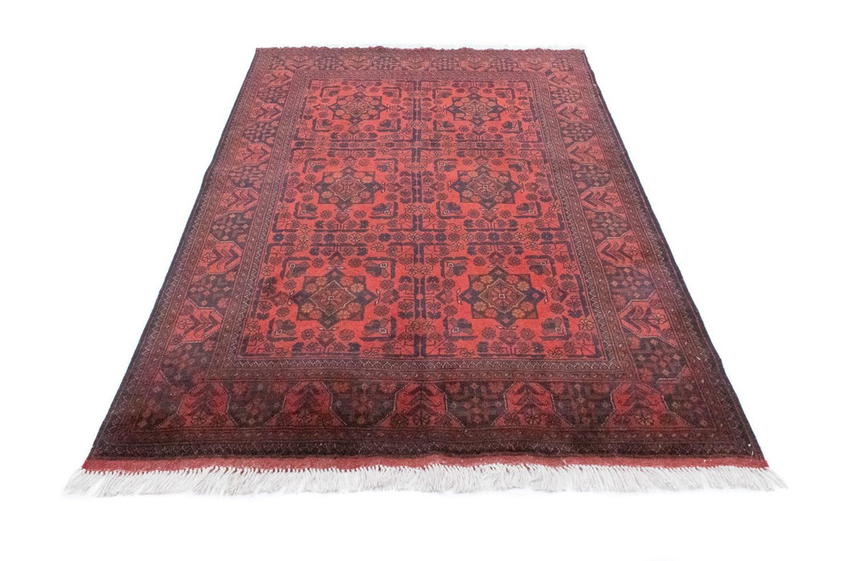 Afghan Teppich - Kunduz 197 x 126 cm - rot