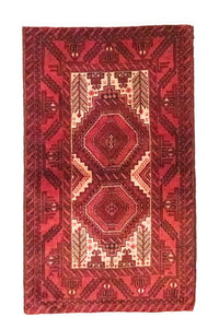 Tappeto corsia Tappeto Belutsch - 178 x 103 cm - rosso