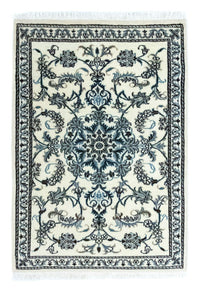 Tapis persan - Nain - 130 x 90 cm - blanc naturel