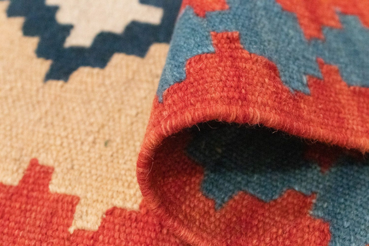 Kelim Teppich - Splash 205 x 60 cm - gelb