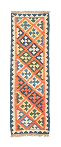 Tapis de couloir Tapis Kelim - Oriental - 206 x 61 cm - orange