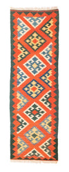 Kilim de Fars Tapis 62x207cm - Tapis de couloir / Rouge / 62 x 207 cm Tapis de couloir