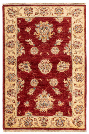 Ziegler Teppich 124 x 84 cm - dunkelrot