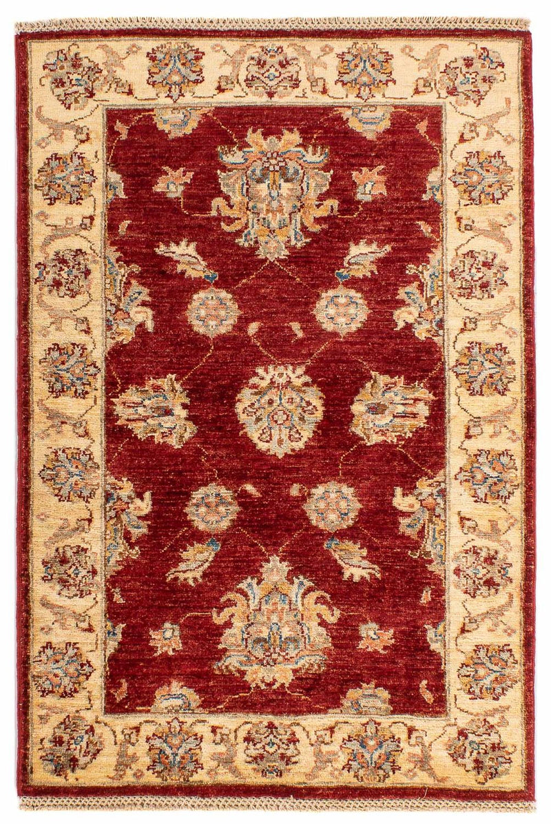 Ziegler Teppich 124 x 84 cm - dunkelrot
