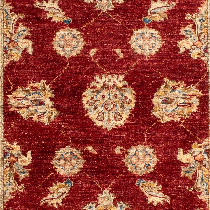 Ziegler Teppich 124 x 84 cm - dunkelrot