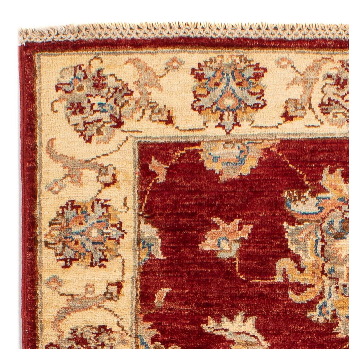 Ziegler Teppich 124 x 84 cm - dunkelrot