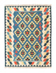 Kelim Teppich - Splash 205 x 156 cm - blau