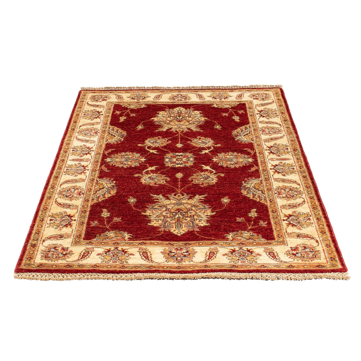 Ziegler Teppich 144 x 99 cm - dunkelrot