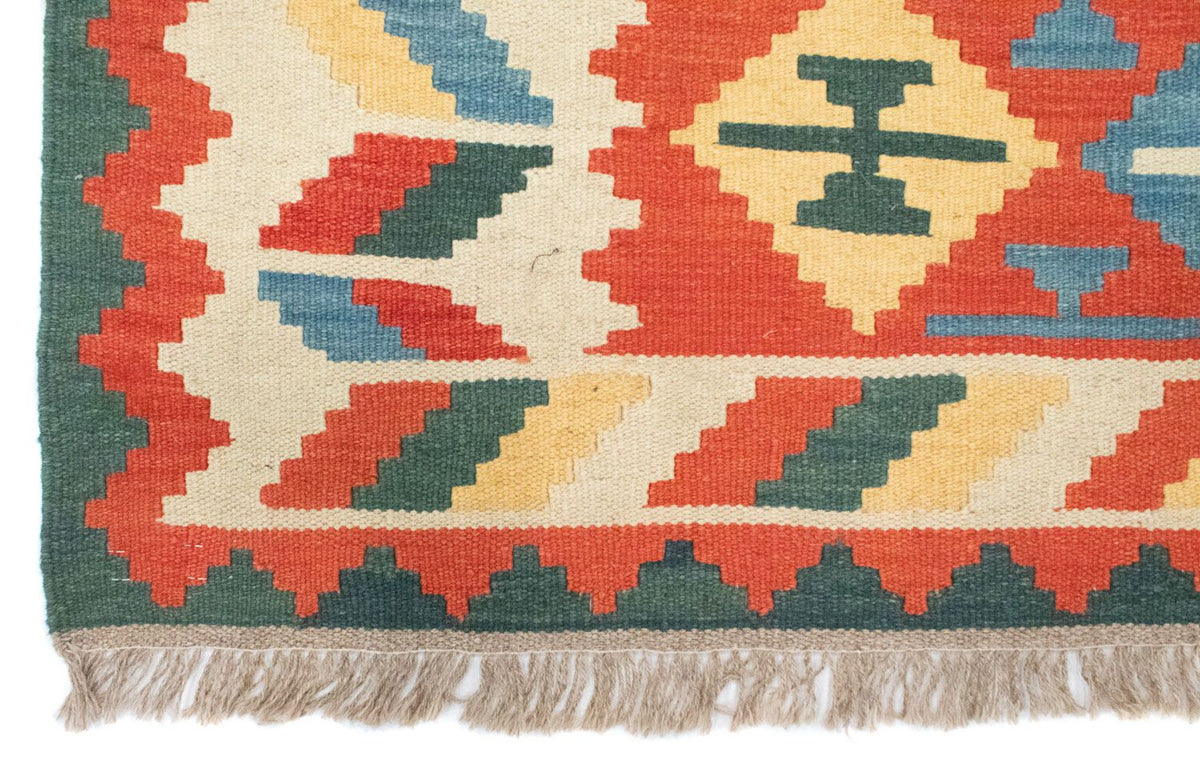 Kelim Teppich - Splash 184 x 120 cm - rot