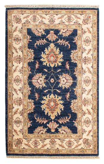 Ziegler Teppich 124 x 79 cm - dunkelblau