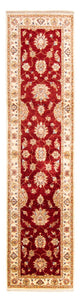 Ziegler Teppich 76x310cm - Orientteppich - dunkelrot